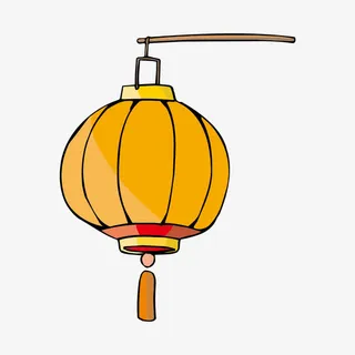手绘灯笼免抠