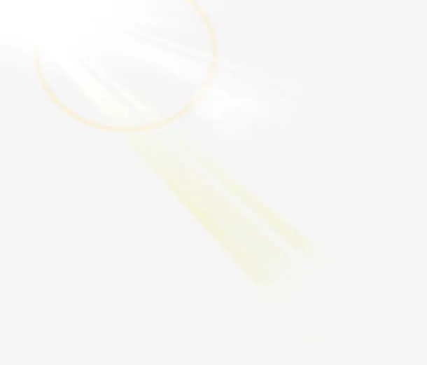 白色阳光辐射效果免抠