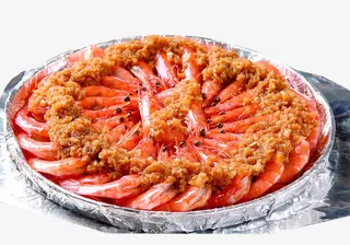 锡纸肉末虾免抠