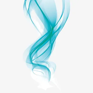 蓝色波浪线免抠