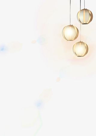 金色闪耀光芒灯具免抠