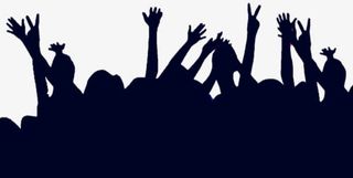 举手的人群免抠