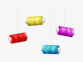 彩色线团矢量免抠