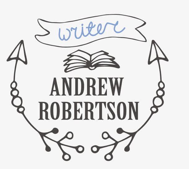 手绘复古标志免抠