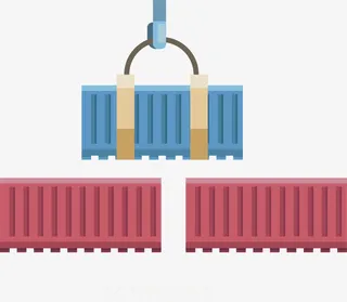 货运集装箱免抠