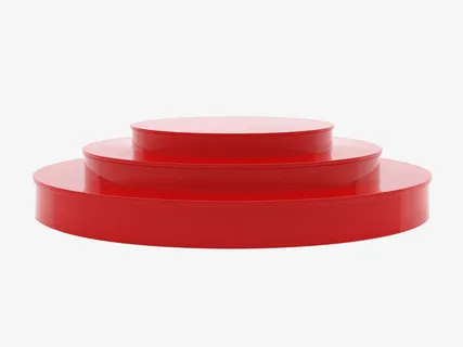 舞台圆柱红色免抠