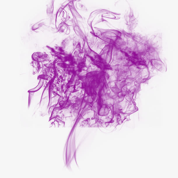 炫彩光芒紫烟炫光免抠