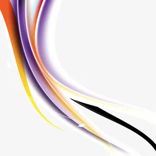 彩色渐变曲线免抠