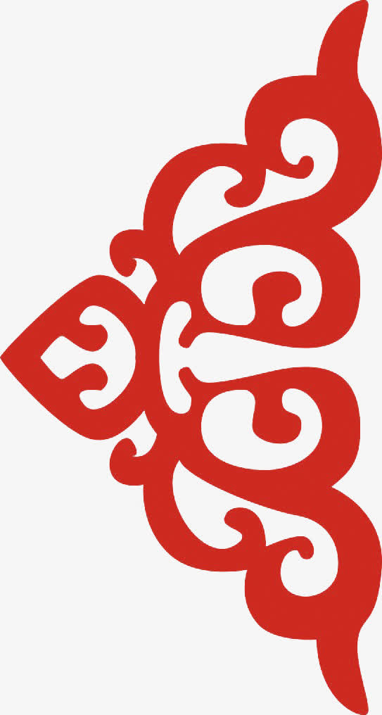 中式花纹精美卡通免抠