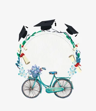 文艺青春素材免抠