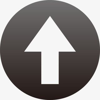 向上黑色箭头图标矢量素材免抠