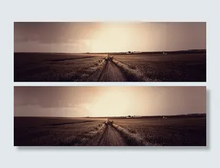 田园道路背景高清