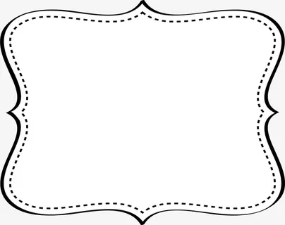 黑色线条框架免抠