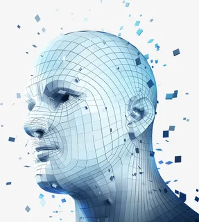 机器人大脑装饰素材免抠