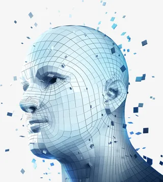 机器人大脑装饰素材免抠