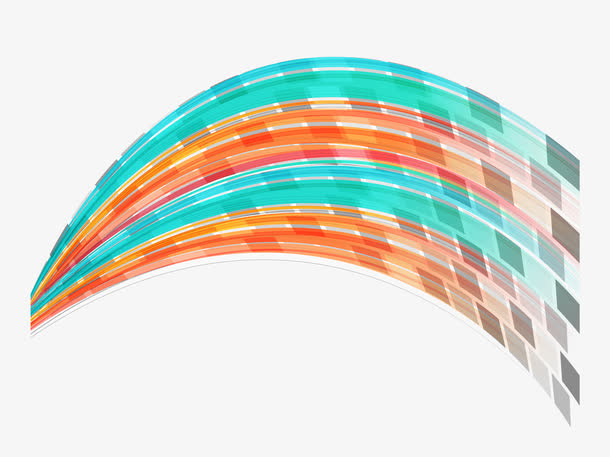 动感飘逸科技背景元素