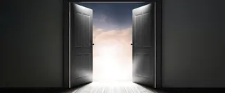 天堂的大门背景装饰高清