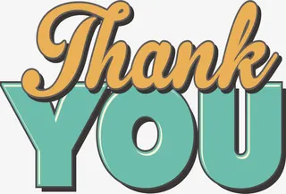 绿色结束感谢页免抠