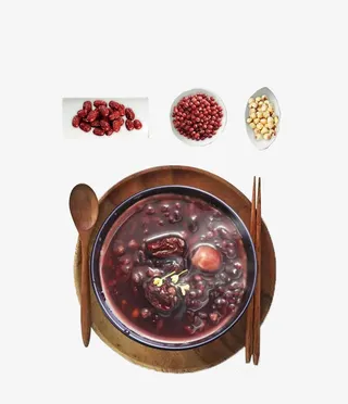 红豆薏米粥PNG免抠