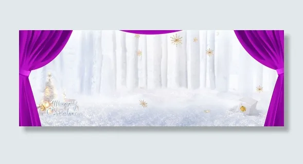 舞台圣诞背景海报图高清