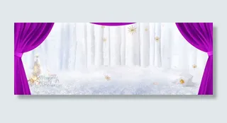 舞台圣诞背景海报图高清