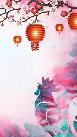 2017元旦新年H5背景高清