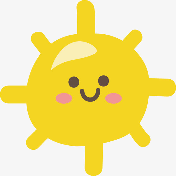 手画可爱的春天动物和自然免抠