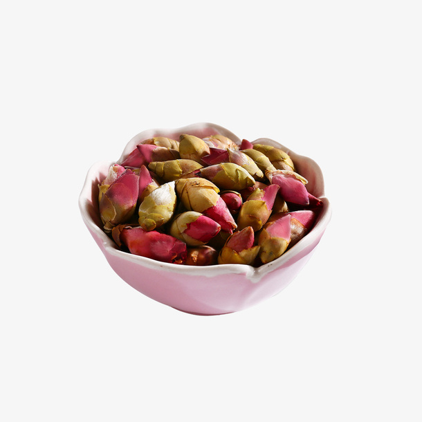 产品实物优质桃花茶一花碗免抠