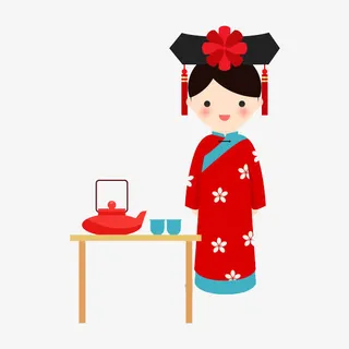 手绘古代服饰免抠图免抠