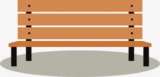 木质长椅素材免抠