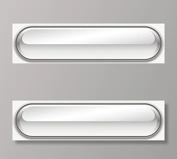 灰色水晶矢量按钮免抠