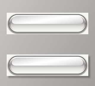 灰色水晶矢量按钮免抠