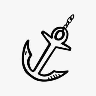 简笔船锚免抠