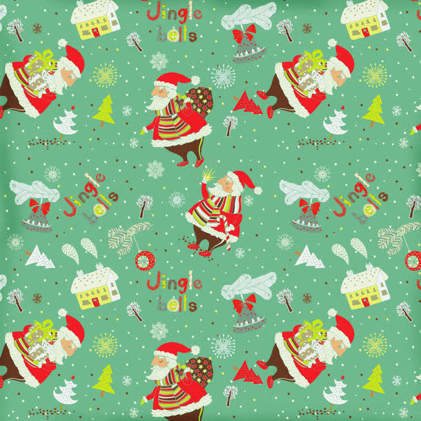 卡通圣诞老人背景