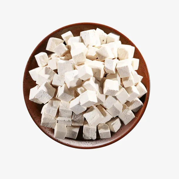 一碟茯苓平面素材免抠