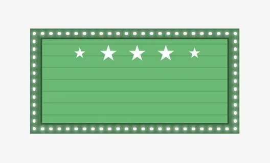 绿色方形边框免抠