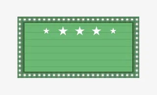 绿色方形边框免抠