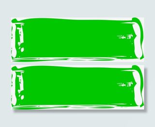 浅绿色动感笔刷素材图免抠