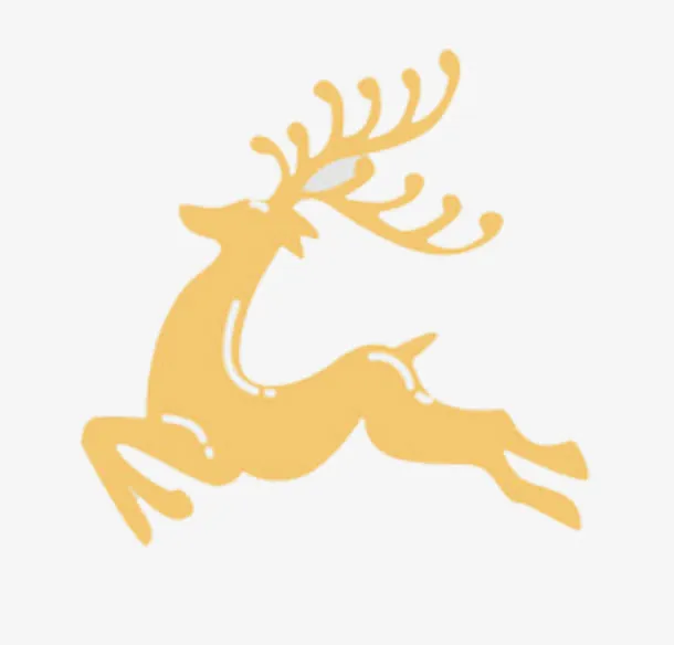 手绘小鹿免抠
