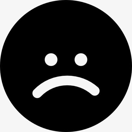 一脸的不高兴图标免抠