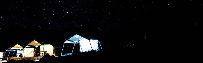 星空帐篷banner背景高清
