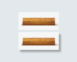 唯美精美复古木板标题栏免抠