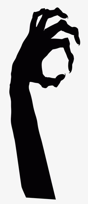 黑色鬼爪魔鬼爪免抠