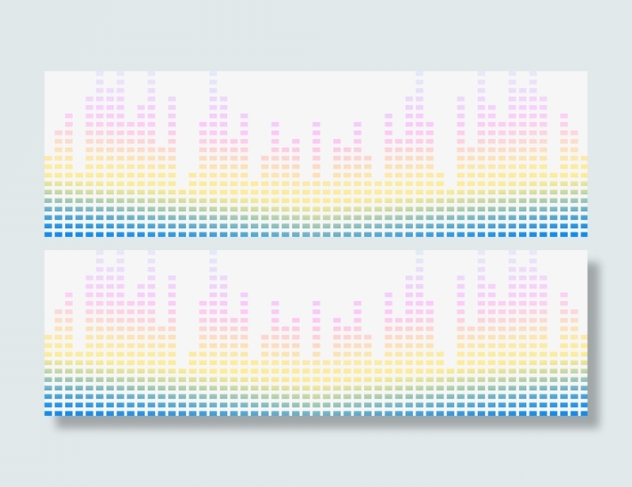 五彩方块音浪免抠