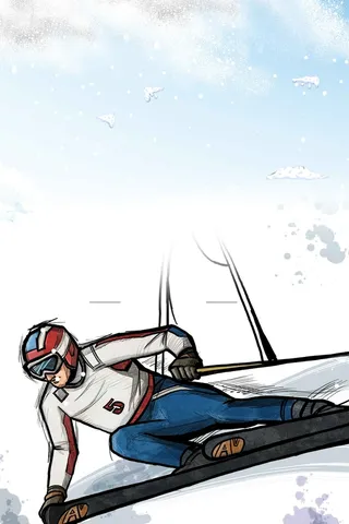 极限运动滑雪挑战自我宣传广告高清