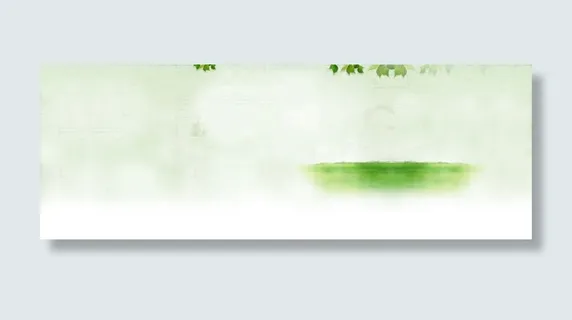清新文艺绿叶banner