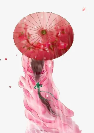 古风女子背影免抠