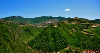 兰州将军沟美丽的山高清