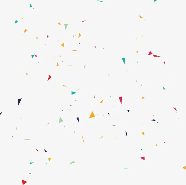 彩色碎纸片背景装饰矢量素材免抠