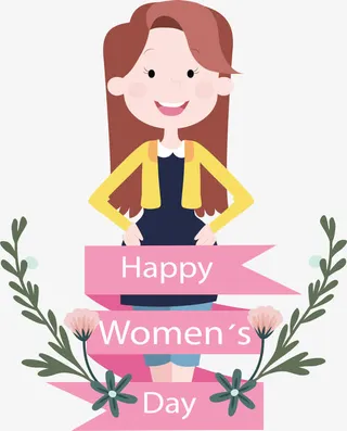 美丽的职业女性海报免抠